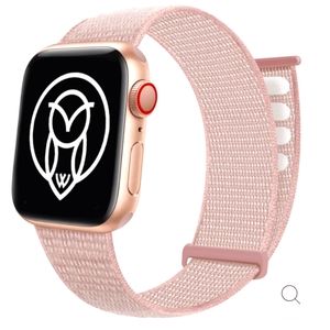 NYX Uni Nylon Loop Velcro IPhone Pink 38/40mm Watch Band